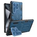 Coque Hybride Samsung Galaxy S25 Ultra Nillkin CamShield Armor Prop - Compatible MagSafe - Bleue