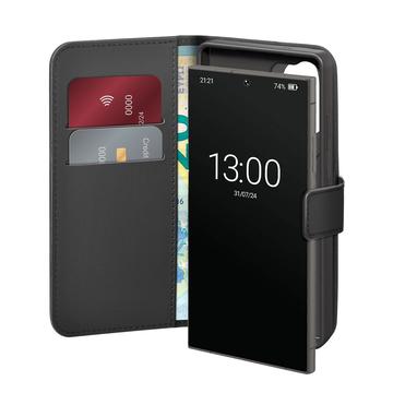 Étui portefeuille Samsung Galaxy S25 Ultra Puro avec 2 fentes pour cartes - Noir