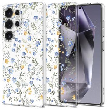 Coque Samsung Galaxy S25 Ultra en TPU Tech-Protect FlexAir - Fleurs de printemps