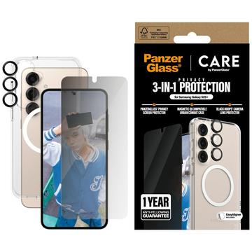 Samsung Galaxy S25+ PanzerGlass Care Flagship 3-in-1 Privacy Bundle - Clair