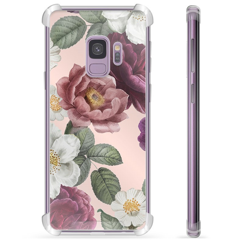 Coque Hybride Samsung Galaxy S Fleurs Romantiques