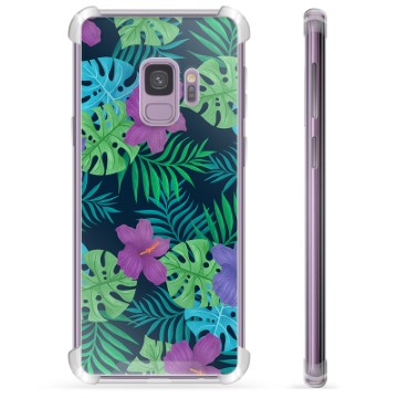 Coque Hybride Samsung Galaxy S9 - Fleurs Tropicales