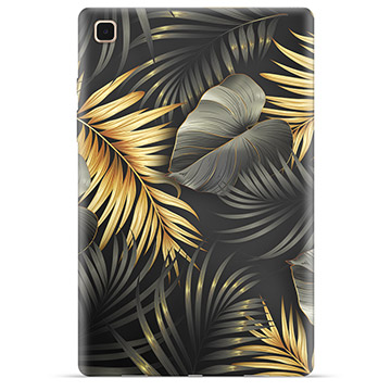 Coque Samsung Galaxy Tab A7 10.4 (2020) en TPU - Feuilles Dorées