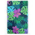 Coque Samsung Galaxy Tab A7 10.4 (2020) en TPU - Fleurs Tropicales