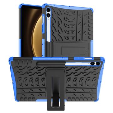 Coque Hybride Samsung Galaxy Tab S9 FE+ Antidérapante avec Béquille - Bleue / Noire