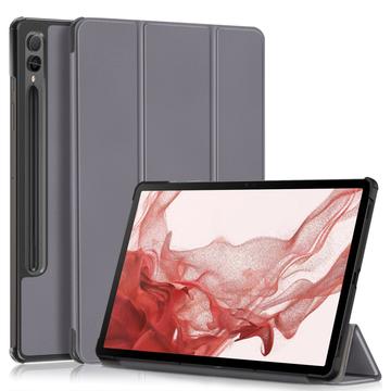 Étui à Rabat Smart Samsung Galaxy Tab S9+ - Série Tri-Fold - Gris