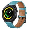 Bracelet en Cuir pour Samsung Galaxy Watch4/Watch4 Classic - Bleu