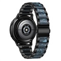 Bracelet en Acier Inoxydable Samsung Galaxy Watch4/Watch4 Classic - Bleu Foncé / Noir