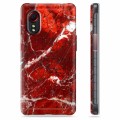 Coque Samsung Galaxy Xcover 5 en TPU - Marbre Rouge