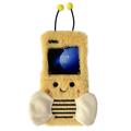 Coque Samsung Galaxy Z Flip6 en TPU en peluche à motif d'abeille - Jaune