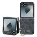 Coque Hybride Samsung Galaxy Z Flip6 Guess 4G Charms Collection - Noire