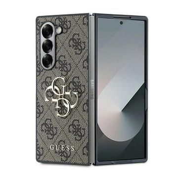 Coque Hybride Samsung Galaxy Z Fold6 Guess 4G Big Metal Logo - Marrone