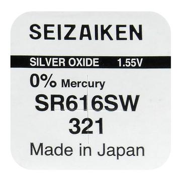 Pile à l\'oxyde d\'argent Seizaiken 321 SR616SW - 1.55V