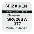 Seizaiken 377 SR626SW Batterie à l'oxyde d'argent - 1.55V