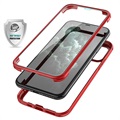 Coque Hybride iPhone 11 Pro - Série Shine&Protect 360 - Rouge / Transparent