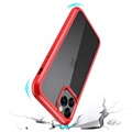 Coque Hybride iPhone 11 Pro - Série Shine&Protect 360 - Rouge / Transparent