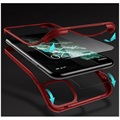 Coque Hybride iPhone 11 Pro - Série Shine&Protect 360 - Rouge / Transparent