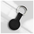 Étui Apple AirTag en Silicone avec Porte-clés - Noir