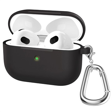 Étui AirPods 3 en Silicone avec Porte-clés A060 - Noir