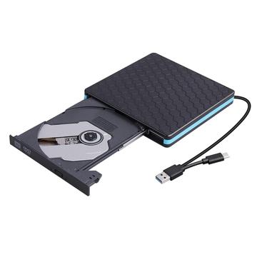 Lecteur de DVD externe mince - USB-C / USB-A