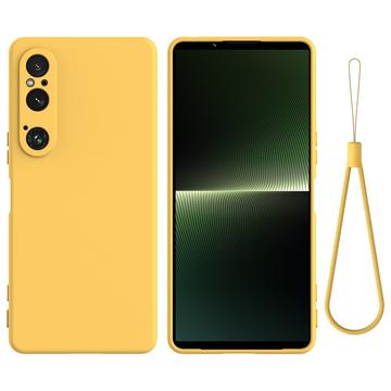 Coque Sony Xperia 1 VI en Silicone Liquide - Jaune