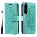 Étui Portefeuille Sony Xperia 1 VI Mandala Série - Vert