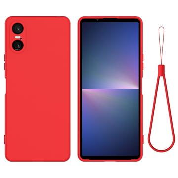 Coque Sony Xperia 10 VI en Silicone Liquide - Rouge