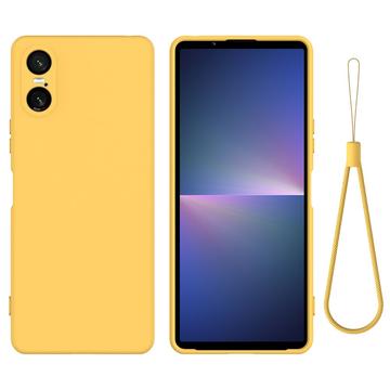 Coque Sony Xperia 10 VI en Silicone Liquide - Jaune