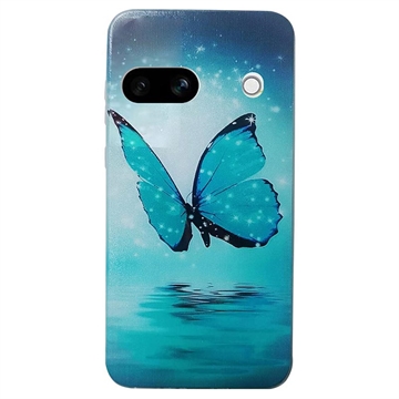 Coque Google Pixel 8a en TPU Stylish Ultra Fin - Papillon Bleu