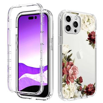 Coque Hybride iPhone 14 Pro Série Sweet Armor - Pivoine