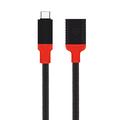 Adaptateur Tactical Pin4Fun USB-C / Lightning - 10cm - Noir / Rouge