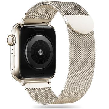 Bracelet Apple Watch Series 9/8/SE (2022)/7/SE/6/5/4/3/2/1 Tech-Protect Milanese (Emballage ouvert - Acceptable) - Lumière stellaire