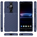 Coque Sony Xperia Pro-I en TPU - Série Thunder - Bleue