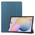 Étui à Rabat Samsung Galaxy Tab S7+/S8+ - Série Tri-Fold - Bleu