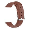 Bracelet Universel en Cuir pour Smartwatch - 22mm - Marron