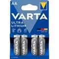 Batterie Varta Ultra Lithium L91/AA - 4 pièces