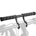 WEST BIKING Extension de guidon de vélo en Fiber de carbone, support à Double pince pour éclairage de vélo, ordinateur GPS