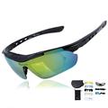 WEST BIKING - Lunettes de moto pour le cyclisme - Lunettes de soleil Powersports - noir