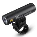 WEST BIKING YP0701332 500LM Lampe De Torche De Sécurité De Vélo De Vélo De Nuit De Lumière Avant De LED Lumineuse De Vélo - Noir