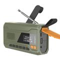 Radio d'Urgence Solaire Portable À Manivelle avec Lampe de Poche LED WR-6D - DAB/FM, 4500mAh (Emballage ouvert - Bulk)