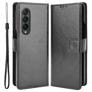 Étui Portefeuille Samsung Galaxy Z Fold4 avec Porte-Cartes - Noir