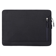 Pochette élégante et résistante à l'eau pour ordinateur portable en Oxford avec pochette latérale - 13.3" - Noir