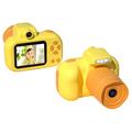 Mini appareil photo numérique pour enfants X18 - Enregistrement vidéo HD, 32 Go - Jaune