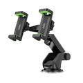 XO C117 Double Chuck Car Holder - 5"-6.9" - Noir