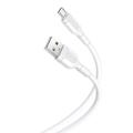 XO NB212 Câble USB vers MicroUSB - 1m, 2.1A - Blanc