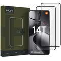 Protecteur d’Écran Xiaomi 14T/14T Pro en Verre Trempé - Hofi Premium Pro+ - 9H - 2 Pièces - Bord Noir