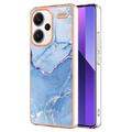 Coque Xiaomi Redmi Note 13 Pro+ en TPU Marble Pattern Galvanisé IMD