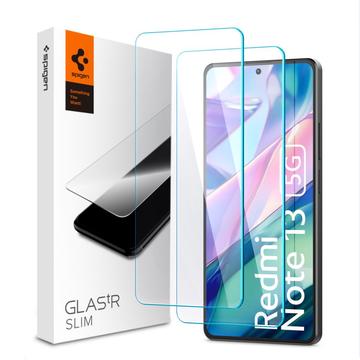 Protecteur d\'Écran Xiaomi Redmi Note 13 en Verre Trempé Spigen Glas.tR Slim - 2 Pcs.