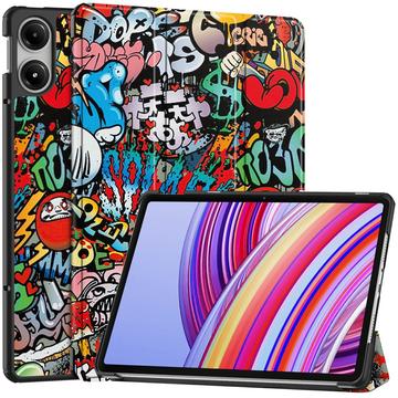 Étui à Rabat Smart Xiaomi Redmi Pad Pro/Poco Pad - Série Tri-Fold - Graffiti