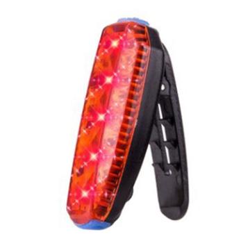 ZTTO WR03 Lumineux vélo queue lumière LED arrière vélo lampe de poche lampe d\'avertissement de sécurité feu arrière - Rouge